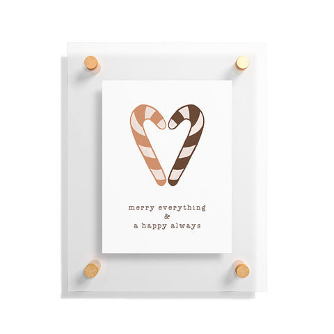 Orara Studio Merry Everything Typography Floating Acrylic Print