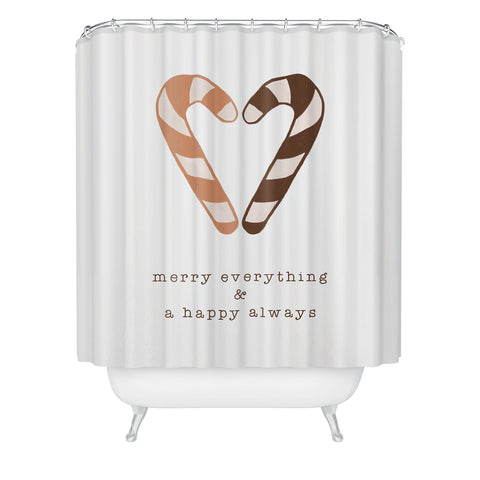 Orara Studio Merry Everything Typography Shower Curtain
