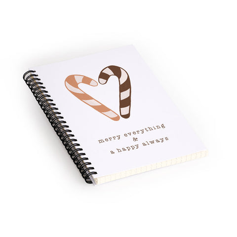 Orara Studio Merry Everything Typography Spiral Notebook