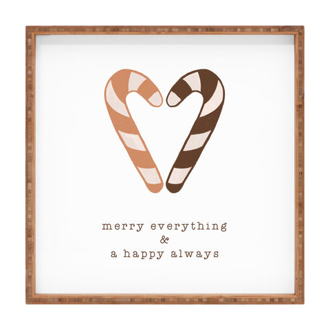 Orara Studio Merry Everything Typography Square Tray