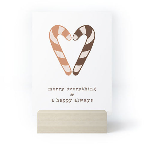 Orara Studio Merry Everything Typography Mini Art Print