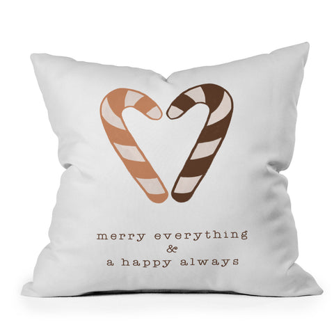 Orara Studio Merry Everything Typography Throw Pillow