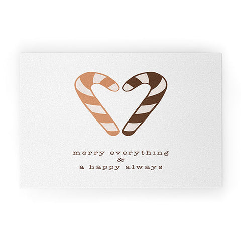 Orara Studio Merry Everything Typography Welcome Mat