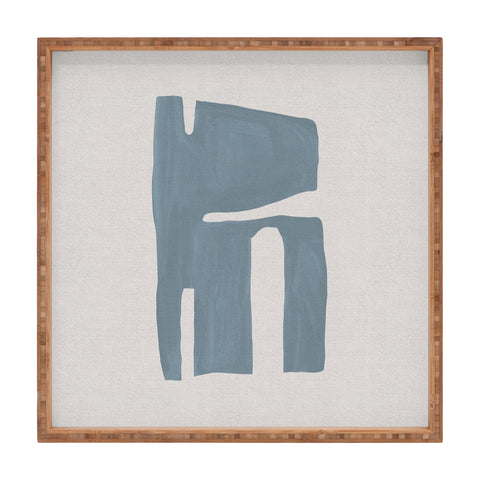 Orara Studio Mid Century Blue II Square Tray