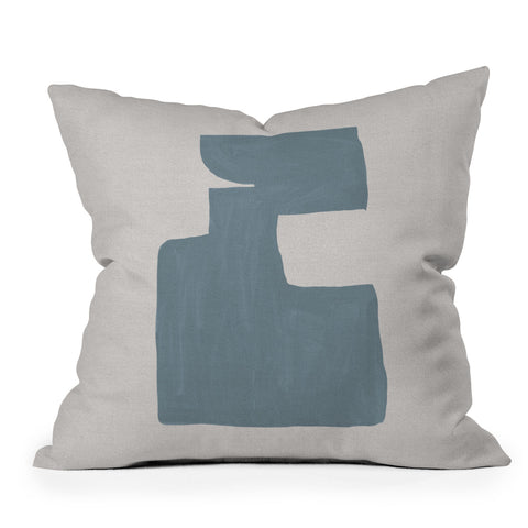 Orara Studio Mid Century Blue III Throw Pillow