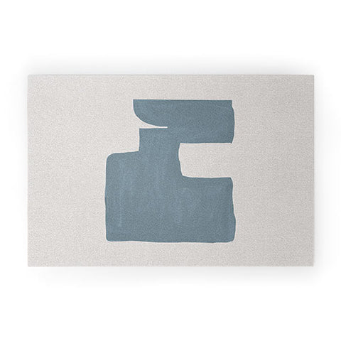 Orara Studio Mid Century Blue III Welcome Mat