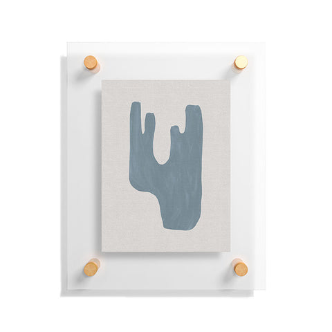 Orara Studio Mid Century Blue IV Floating Acrylic Print