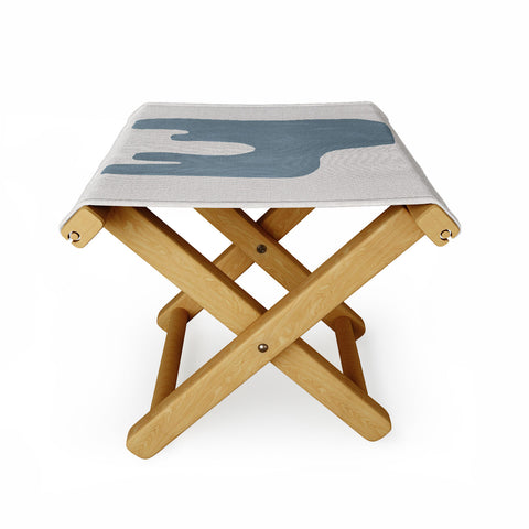 Orara Studio Mid Century Blue IV Folding Stool