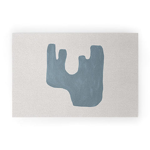 Orara Studio Mid Century Blue IV Welcome Mat