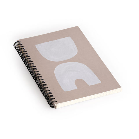 Orara Studio Mid Century Brown I Spiral Notebook