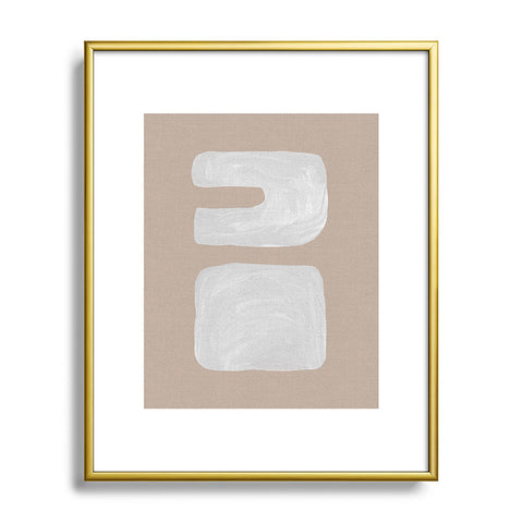 Orara Studio Mid Century Brown III Metal Framed Art Print