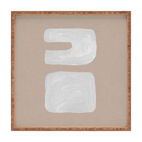 Orara Studio Mid Century Brown III Square Tray