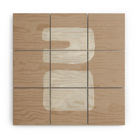 Orara Studio Mid Century Brown III Wood Wall Mural