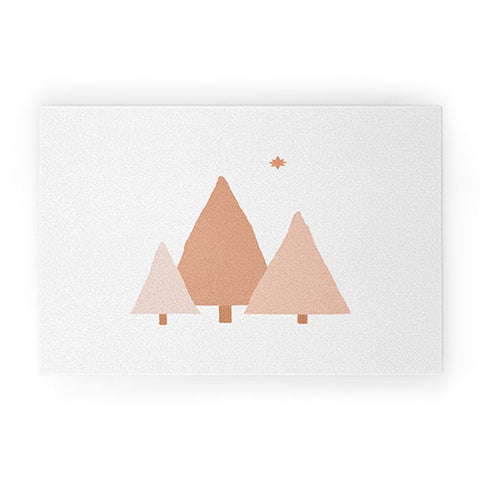 Orara Studio Minimal Trees Welcome Mat