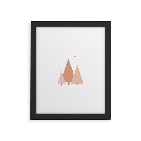 Orara Studio Minimal Trees Framed Art Print