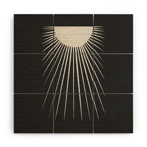 Orara Studio Minimalist Moon Wood Wall Mural