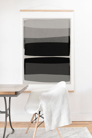 Orara Studio Modern Black and White Art Print And Hanger