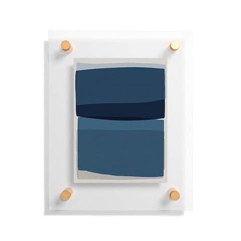 Orara Studio Modern Blue Floating Acrylic Print