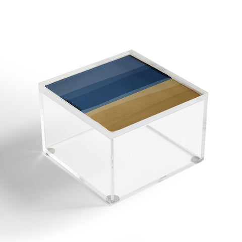 Orara Studio Modern Blue and Brown Acrylic Box