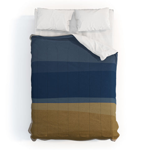 Orara Studio Modern Blue and Brown Comforter