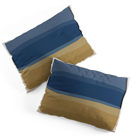 Orara Studio Modern Blue and Brown Pillow Shams