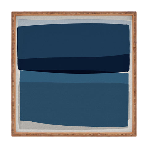 Orara Studio Modern Blue Square Tray