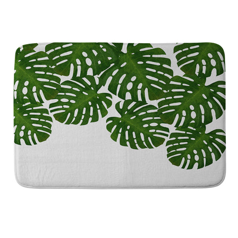 Orara Studio Monstera Leaf IV Memory Foam Bath Mat