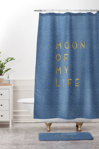 Orara Studio Moon of My Life Shower Curtain And Mat