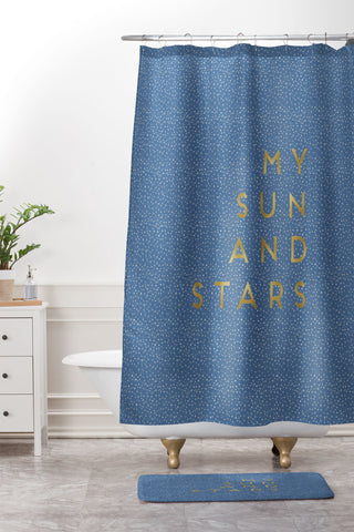 Orara Studio My Sun And Stars Shower Curtain And Mat