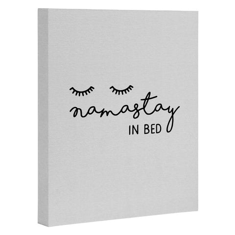 Orara Studio Namastay In Bed Quote Art Canvas