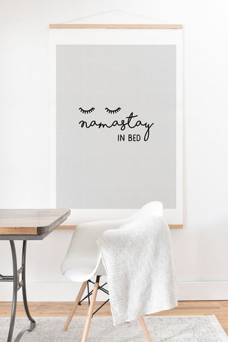 Orara Studio Namastay In Bed Quote Art Print And Hanger