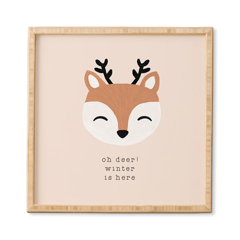 Orara Studio Oh Deer Winter Is Here I Framed Wall Art
