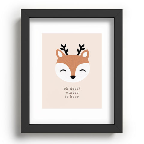 Orara Studio Oh Deer Winter Is Here I Recessed Framing Rectangle