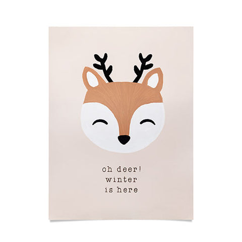 Orara Studio Oh Deer Winter Is Here I Poster