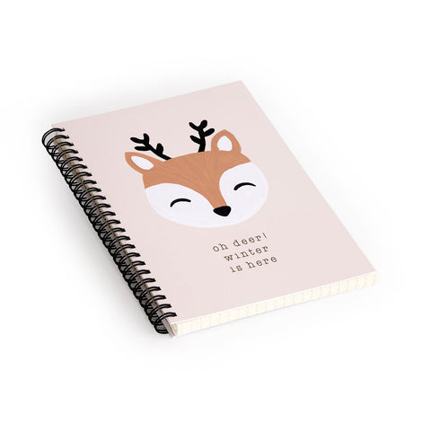 Orara Studio Oh Deer Winter Is Here I Spiral Notebook
