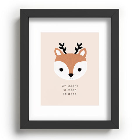 Orara Studio Oh Deer Winter Is Here II Recessed Framing Rectangle