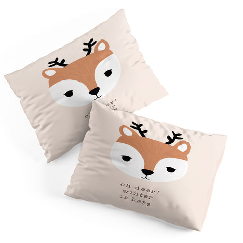 Orara Studio Oh Deer Winter Is Here II Pillow Shams