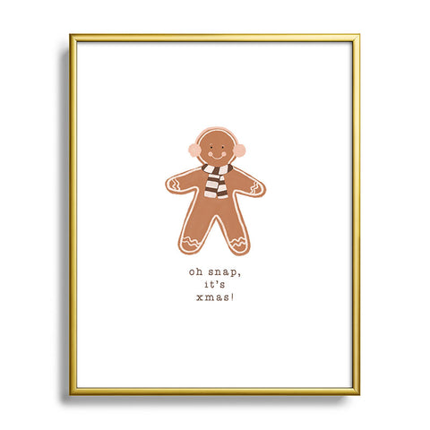 Orara Studio Oh Snap It Is Xmas Metal Framed Art Print
