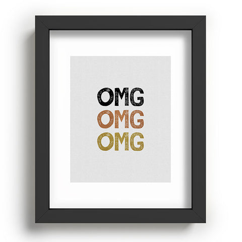 Orara Studio OMG Funny Quote Recessed Framing Rectangle