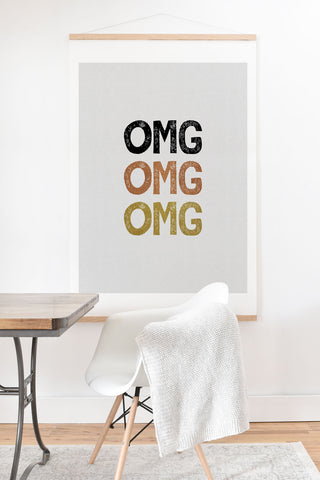 Orara Studio OMG Funny Quote Art Print And Hanger