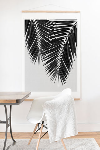 Orara Studio Palm Leaf Black and White II Art Print And Hanger