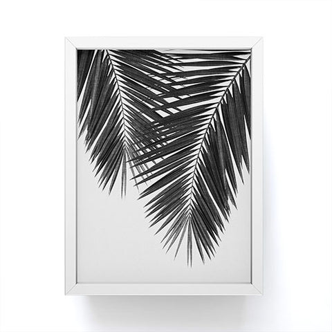 Orara Studio Palm Leaf Black and White II Framed Mini Art Print