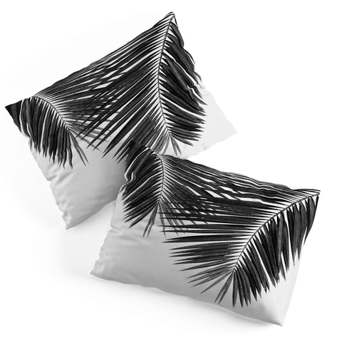 Orara Studio Palm Leaf Black and White II Pillow Shams