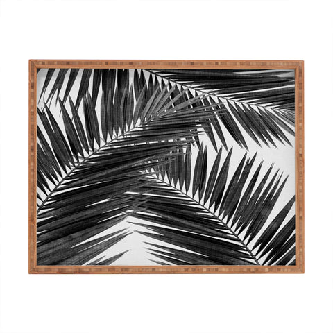 Orara Studio Palm Leaf Black and White III Rectangular Tray