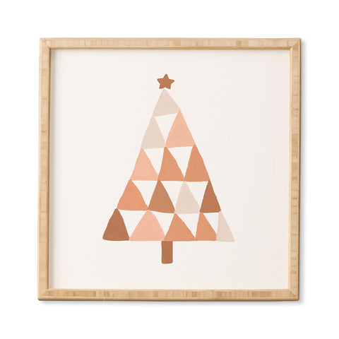 Orara Studio Pastel Christmas Tree Framed Wall Art