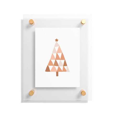 Orara Studio Pastel Christmas Tree Floating Acrylic Print