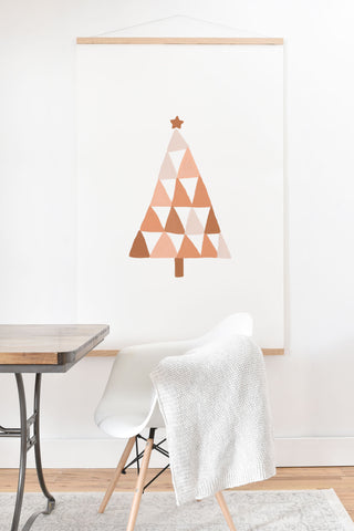 Orara Studio Pastel Christmas Tree Art Print And Hanger