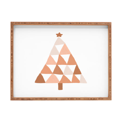 Orara Studio Pastel Christmas Tree Rectangular Tray
