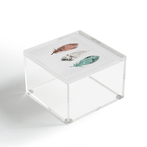 Orara Studio Pastel Feathers Acrylic Box