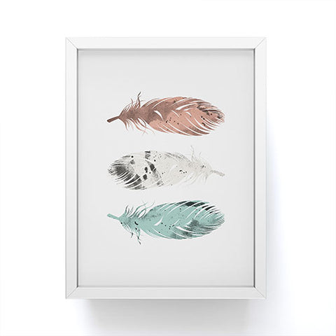 Orara Studio Pastel Feathers Framed Mini Art Print